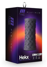 Load image into Gallery viewer, M Elite Platinum Hekx Silicone Dual End Masturbator - Black
