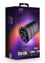 Load image into Gallery viewer, M Elite Platinum Strok Rechargeable Silicone Dual End Pussy Masturbator - Black
