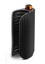 Load image into Gallery viewer, M Elite Platinum Wrapt Rechargeable Silicone Dual End Pussy Masturbator - Black
