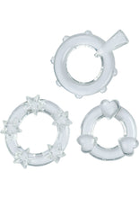 Load image into Gallery viewer, Magic C-Rings Cock Rings - Clear - 3 Piece Set
