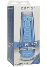 Load image into Gallery viewer, Main Squeeze Optix Ultraskyn Masturbator - Blue/Crystal
