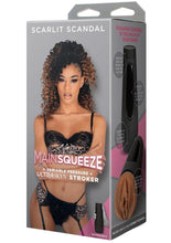 Load image into Gallery viewer, Main Squeeze Scarlet Scandal Ultraskyn Masturbator - Pussy - Caramel
