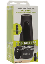 Load image into Gallery viewer, Main Squeeze The Original Vibro Ultraskyn Vibrating Masturbator with Bullet and Remote Control - Pussy - Vanilla
