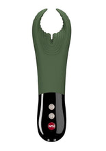 Load image into Gallery viewer, Manta Silicone Vibrating Sleeve - Moss - Green
