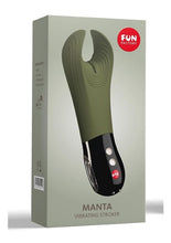 Load image into Gallery viewer, Manta Silicone Vibrating Sleeve - Moss - Green
