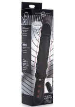 Load image into Gallery viewer, Master Series 8x Auto Pounder Rechargeable Silicone Vibrating and Thrusting Dildo with Handle - Black - 10in
