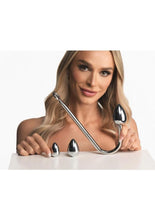 Load image into Gallery viewer, Master Series Anal Hook Trainer with 3 Plugs - Stainless
