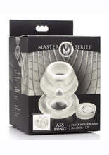 Load image into Gallery viewer, Master Series Ass Bung Clear Hollow Anal Dilator - Clear - Large - 3.5in
