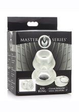 Load image into Gallery viewer, Master Series Ass Bung Clear Hollow Anal Dilator - Clear - Medium - 3in
