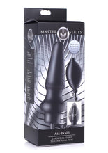 Load image into Gallery viewer, Master Series Ass-Pand Inflatable Silicone Anal Plug - Black - Large
