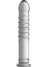 Load image into Gallery viewer, Master Series Behemoth Ribbed XL Dildo 12.25in - Glass - Clear - XLarge
