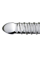 Load image into Gallery viewer, Master Series Behemoth Ribbed XL Dildo 12.25in - Glass
