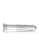 Load image into Gallery viewer, Master Series Behemoth Ribbed XL Dildo 12.25in - Glass
