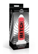 Load image into Gallery viewer, Master Series Bitch Silicone Dildo - Black/Clear/Red

