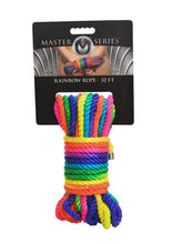 Load image into Gallery viewer, Master Series Bondage Rope - Multicolor/Rainbow - 32ft
