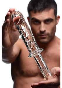 Master Series Brutus Glass Dildo Thruster