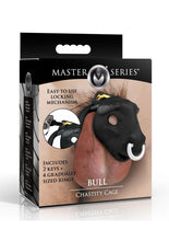 Load image into Gallery viewer, Master Series Bull Chastity Cage - Black
