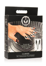 Load image into Gallery viewer, Master Series Clawed Sensation Stainless Steel Play Rings - Metal - 5 Piece
