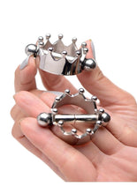 Load image into Gallery viewer, Master Series Crowned Magnetic Crown Nipple Clamps - Stainless
