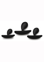 Load image into Gallery viewer, Master Series Dark Droplets Curved Anal Trainer - Black - 3 Piece/Set
