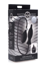 Load image into Gallery viewer, Master Series Dark Inflator Inflatable Silicone Anal Plug - Black
