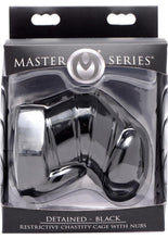 Load image into Gallery viewer, Master Series Detained Restrictive Chastity Cage - Black
