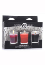 Load image into Gallery viewer, Master Series Flame Drippers Drip Candle - Black/Red - Set
