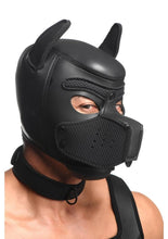 Load image into Gallery viewer, Master Series Full Pup Arsenal Set Neoprene Puppy Hood, Chest Harness, Collar with Leash and Arm Bands
