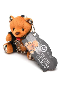 Master Series Gagged Teddy Bear Keychain - Brown