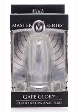 Load image into Gallery viewer, Master Series Gape Glory Clear Hollow Anal Plug - Clear - Large
