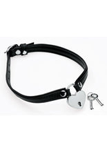 Load image into Gallery viewer, Master Series Heart Lock Choker with Keys - Black
