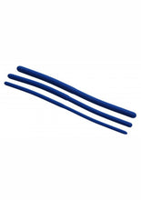 Load image into Gallery viewer, Master Series Invasion Silicone Urethral Sound Trainer - Blue - Set
