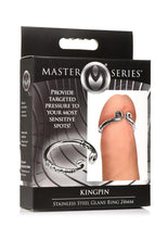 Load image into Gallery viewer, Master Series Kingpin Stainless Steel Glans Ring - Silver - 24mm
