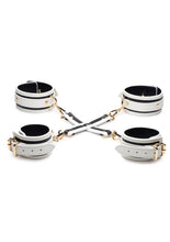 Load image into Gallery viewer, Master Series Kink In The Dark Glowing Hog Tie - Black/Glow In The Dark/White - Set
