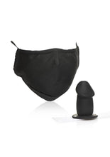 Load image into Gallery viewer, Master Series Mouth-Full Silicone Dildo Face Mask - Black
