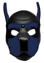 Load image into Gallery viewer, Master Series Neoprene Puppy Hood - Black/Blue
