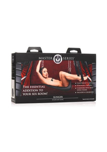 Master Series Nylon Sex Sling - Black