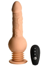 Load image into Gallery viewer, Master Series Passion Pounder Thrusting Sex Shaker Rechargeable Silicone Vibrator - Vanilla
