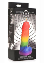 Load image into Gallery viewer, Master Series Pride Pecker Rainbow Drip Candle - Multicolor
