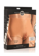 Load image into Gallery viewer, Master Series Pussy Panties Silicone Wearable Vagina/Ass Panties - Vanilla - Large
