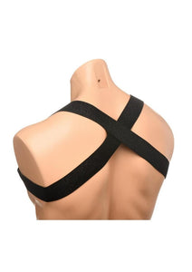 Ms Rave Chest Harness S/M Blk/Gld