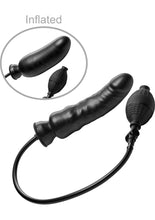 Load image into Gallery viewer, Master Series Renegade Inflatable 7.5in Dildo - Black

