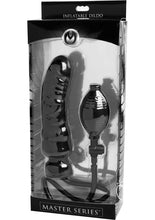 Load image into Gallery viewer, Master Series Renegade Inflatable 7.5in Dildo - Black
