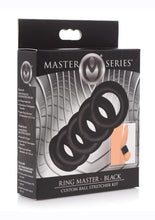 Load image into Gallery viewer, Master Series Ring Master Ball Stretching Kit - Black - 6 Piece Kit
