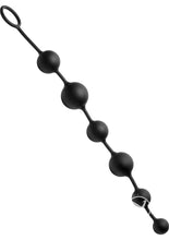 Load image into Gallery viewer, Master Series Serpent 6 Silicone Beads Of Pleasure - Black
