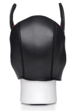 Load image into Gallery viewer, Master Series Spike Neoprene Puppy Hood - Black/Red
