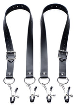 Load image into Gallery viewer, Master Series Spread Labia Spreader - Straps - Black - XLarge
