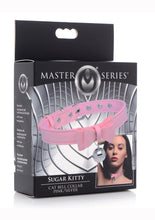 Load image into Gallery viewer, Master Series Sugar Kitty Cat Bell Collar - Pink/Silver
