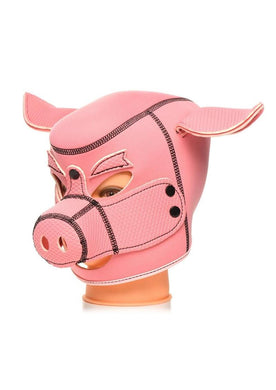 Master Series Swine Pig Neoprene Hood - Pink - One Size