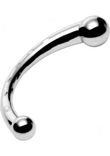 Load image into Gallery viewer, Master Series The Curvy Steel Dual Ended Dildo - Metal
